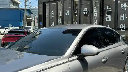 제네시스 G80 세빌 실버 버텍스 1100 썬팅 과정 살펴보기 / 서울 구로 영등포 시공 사진