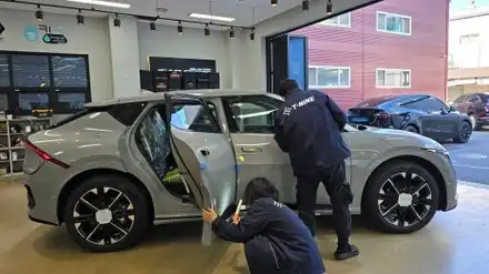 EV6 페이스리프트 GT-Line 울프그레이 입고 ! / 서울 구로 영등포 시공 사진
