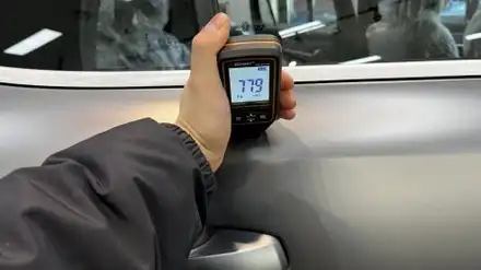 차분한 매력의 그랑 콜레오스 새틴 어반 그레이, 신차검수로 더 안심하고 인수! / 서울 구로 영등포 시공 사진