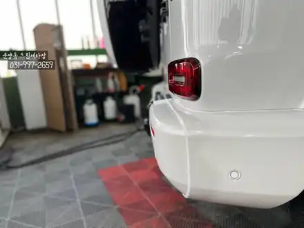 운양동 스팀세차 - 벤츠 G클래스 63AMG 차량 신차 유리막코팅+시트가죽코팅+전체유리발수코팅 작업. 고객님의 소중한 차량 첫 작업 제대로 정확하게 시공하는곳에서 작업하세요. / 경기 김포 시공 사진