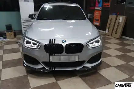 BMW F20 118D 카본 프론트립 장착해보기~ [청주튜닝샵] / 충북 청주 청원 시공 사진