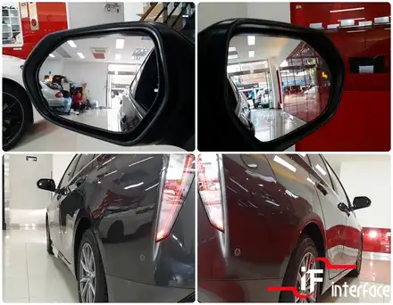 도요타 프리우스 4세대 BSM(Blind Spot Monitor) 기능더하니 사각지대가 잘보이게~ 안전하게~ / 부산 남구 시공 사진