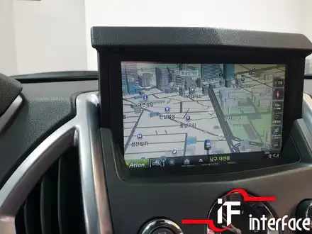 캐딜락SRX 엠프교체, 네비게이션매립, 수입차 오디오 수리, 네비게이션 매립은 인터페이스가 진리 / 부산 남구 시공 사진