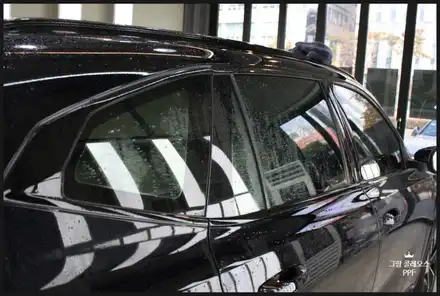 부산 르노 그랑 콜레오스 PPF, 하이그로시와 윈도우몰딩 기스 완벽 차단 / 부산 사상구 시공 사진