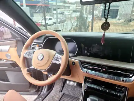 모하비 더 마스터 브라운 타공가죽 핸들가죽교체 작업 ｜핸들샵 / 용인 기흥구 시공 사진