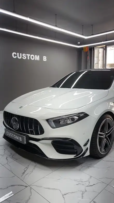 벤츠CLA45 AMG 라이트스모그필름 라이트ppf 수원랩핑 권선구ppf커스텀비 시공 / 수원,광교,동탄 시공 사진