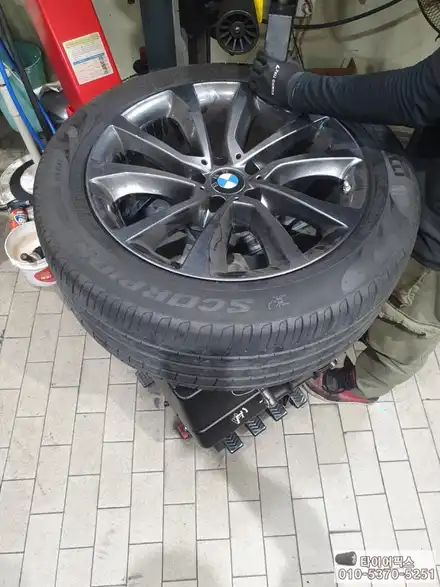 BMW X6 런플랫 타이어교체 추천 피렐리 베르드 255 50 19 / 서울 강서구 화곡동 시공 사진