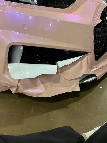 아우디 A5 S5 RS5룩 Avery Salmon Pink 전체랩핑 작업 안산 / 경기 안산 시공 사진