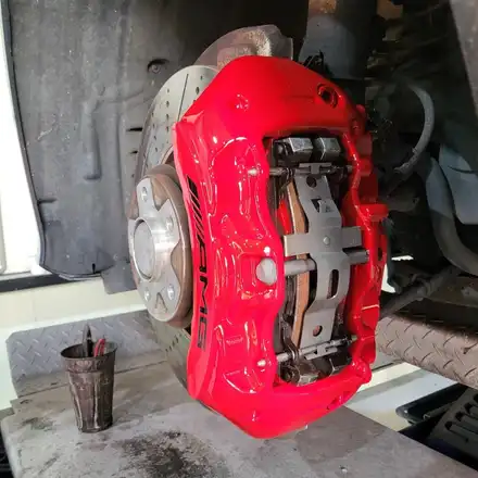 [울산휠마스터] 벤츠 cls63amg 캘리퍼도색 [울산휠도색, 울산휠복원, 울산휠수리, 울산캘리퍼도색] / 울산 북구 시공 사진
