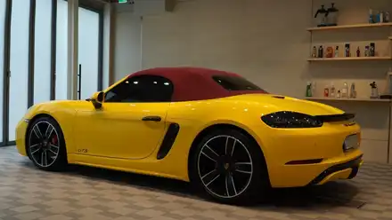 안양 소프트탑 발수코팅 포르쉐 718GTS 소탑 발수코팅으로 장마철 소프트탑 보호 완벽하게 ! / 안양, 과천, 의왕 시공 사진