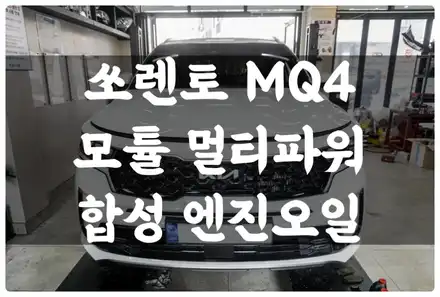 쏘렌토 MQ4 모튤 멀티파워 플러스 수원 호매실 합성 엔진오일 교환 전문점!! 잔유 제거!! / 수원 권선구, 화성, 광교, 동탄, 용인 시공 사진