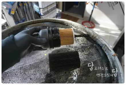 현대 올 뉴 투싼 TL 엔진오일 캐스트롤 GTX 5w30 합성유 교환 수원 엔진오일의 답 & 답 모터스 / 수원 호매실동 시공 사진