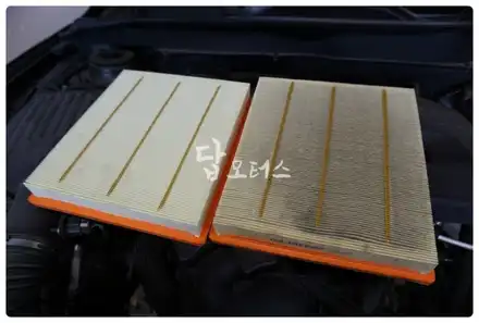 쉐보레 말리부 지크레이싱 스탠다드 합성유 엔진오일 항균필터(에어컨 필터) 교환!! 수원 답 모터스 / 수원 호매실동 시공 사진
