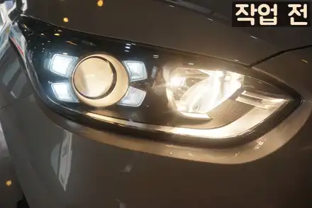 올뉴 K3 순정 led 전조등 및 2열 에어벤트 (리어송풍구) 튜닝! 덱스크루 대전 리뷰 / 대전 서구 시공 사진