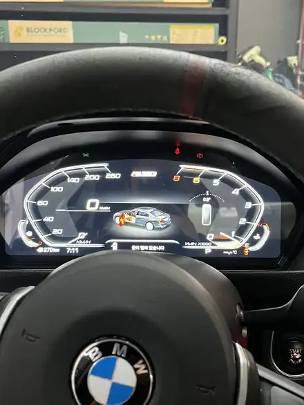 F30 BMW 320 신형 계기판과 공조기 교환 하기 / 인천 남동구 시공 사진