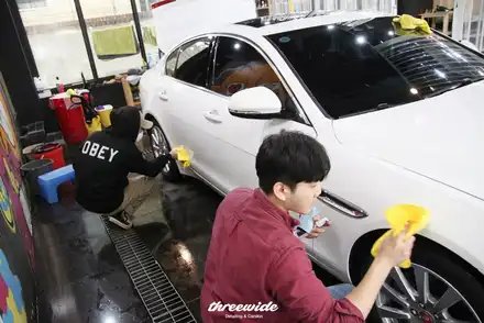수원광택 쓰리와이드의 재규어 xe 새 차 만들기! / 성남시 수정구 시흥동 시공 사진