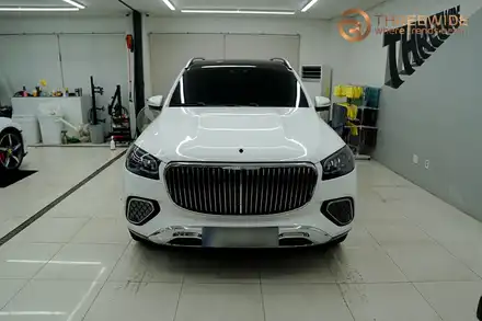 벤츠 GLS 600 마이바흐, 하이글로시 고광택 투톤 랩핑으로 더욱 고급스럽게! (#듀오톤랩핑 #상단투톤 #분당 #판교) / 성남시 수정구 시흥동 시공 사진
