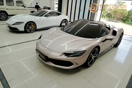 페라리 296 GTS, 분당 슈퍼카 전문 센터 I 전체 PPF & 하이글로시 블랙 루프 & 카본 PPF (#분당 #판교 #FMK #컴퓨터재단 #시스템커팅) / 성남시 수정구 시흥동 시공 사진