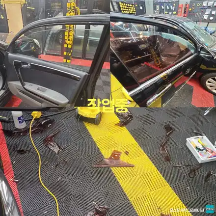 파주 운정 금촌 sm7 올뉴 아트 애니가드 반반사 필름 시공 작업 후기 / 경기 파주 시공 사진