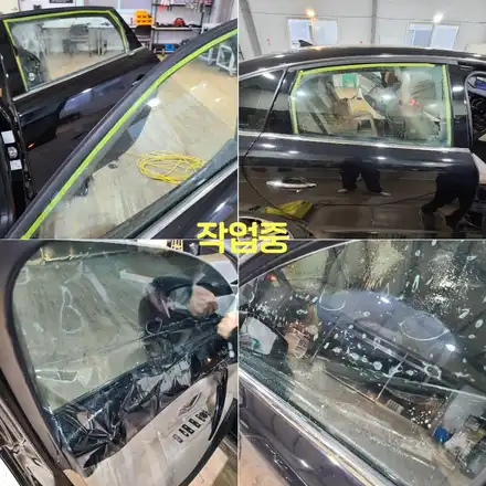 탄현 일산 운정 sm7 파비스 pv9 1열 2열 썬팅 시공 작업 후기 / 경기 파주 시공 사진