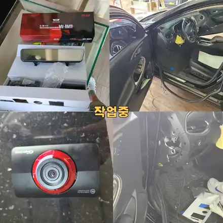 파주 운정 다이즈커스텀 말리부 눈밀러 블랙박스 시공 작업 후기 / 경기 파주 시공 사진