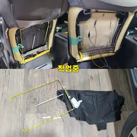 파주 운정 스토닉 프리카워 안마시트 운전석 시공 작업 후기 / 경기 파주 시공 사진