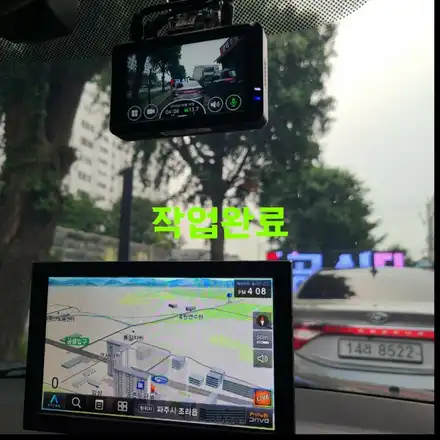 자동차튜닝 / 미니 컨트리맨 GX3000 파인뷰 블랙백스  & 파인드라이브 몬스터8  후방카메라 작업완료 / 경기 파주 시공 사진