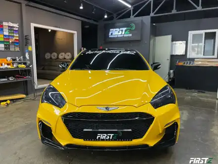 [대구] 랩핑 PPF 전문 제네시스 쿠페 젠쿱 전체 3M2080 썬플라워 옐로우 랩핑 / 대구 수성구 시공 사진