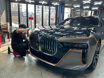 광주 랩핑 BMW 7시리즈 투톤 + 크롬죽이기 시공 후기 / 광주 서구 시공 사진