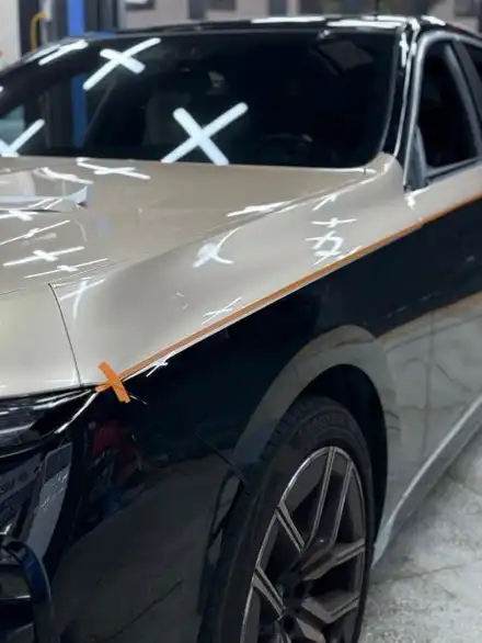 광주 랩핑 BMW 7시리즈 투톤 전체 출고 후기 / 광주 서구 시공 사진