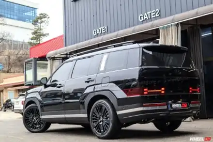 싼타페MX5 20인치 블랙잉크 휠+타이어+브레이크 풀튜닝! / 용인 기흥구 시공 사진