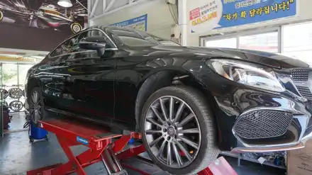 [순천타이어맥스] 벤츠C220D쿠페+PS91+225/40R19+금호타이어+엑스타PS91 / 순천, 여수, 광양 시공 사진