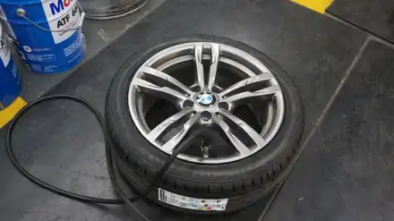 [순천타이어맥스] BMW+F30+320I+브리지스톤S001+런플랫타이어교환+3D얼라이먼트+레이져바란스 / 순천, 여수, 광양 시공 사진