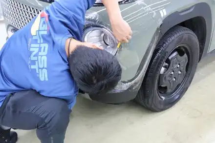 광주 캐스퍼 PPF 가성비 챙기는 범퍼에 비키니를 입히는 작업. 초보운전자분들 주목하세요! / 광주 광산 시공 사진