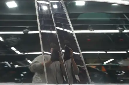 볼보 S90의 묵은 때를 벗긴 유리유막제거와 발수코팅 그리고 필러 PPF / 하남, 광주, 송파 시공 사진