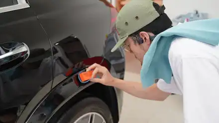 BMW 3시리즈 투어링 루프스킨 블랙랩핑 역시 성공적이야 / 하남시 감북동 시공 사진