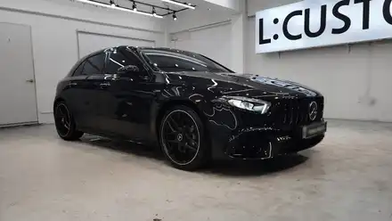 포켓로켓 벤츠 A45AMG 신차패키지 엑스펠 XR PLUS 썬팅 브릴라 유리막코팅의 완벽한 조합 / 부산 금정 시공 사진