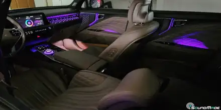 기아 K8 순정엠비언트 부분 광량업 입니다. / 부산 진구, 김해 시공 사진