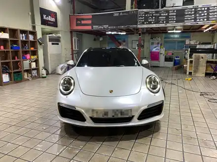 인천 포르쉐랩핑_포르쉐 911쿠페, 에이버리 사틴화이트펄 전체랩핑 시공후기 / 인천 서구, 부평, 부천 시공 사진