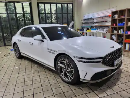 제네시스 G90, 3M 사틴화이트 전체랩핑시공/인천랩핑/인천전체랩핑/제네시스랩핑 / 인천 서구, 부평, 부천 시공 사진