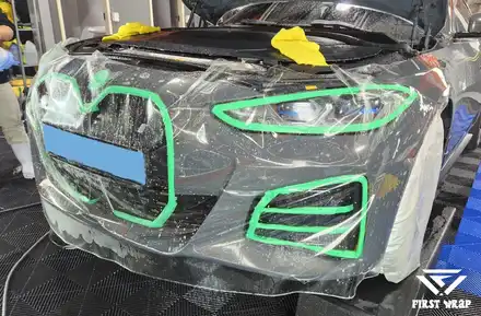 안산 PPF, BMW i4 프론트 패키지 본넷 포함 시공 / 안산, 시흥, 부천 시공 사진