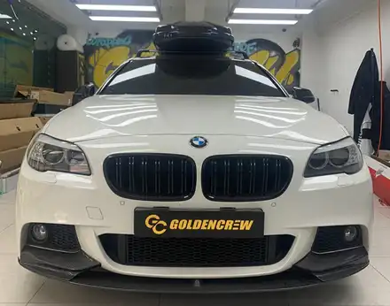 3M2080 사틴블랙으로 시공한 BMW 5시리즈 전체랩핑 시공기 / 인천시 계양구 시공 사진