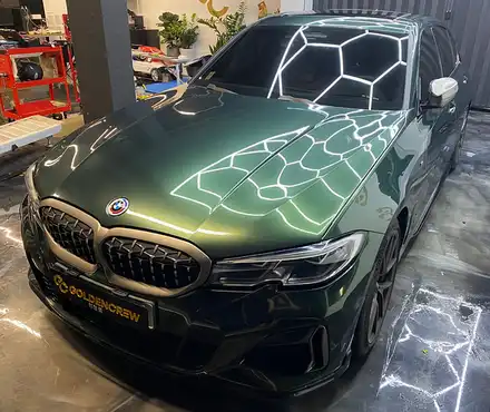 고광도랩핑 BMW M340i 미드나잇그린 전체랩핑 / 인천시 계양구 시공 사진