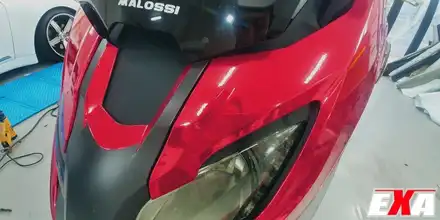 [EXA][대구랩핑전문] BMW C650Sport 전체랩핑 + 크롬랩핑 바이크랩핑 바이크크롬랩핑 시공 / 대구 달성군 화원읍 시공 사진