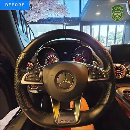 AMG GT C190 2017년식 벤츠 신형 핸들 장착 / 경기 안산 시공 사진