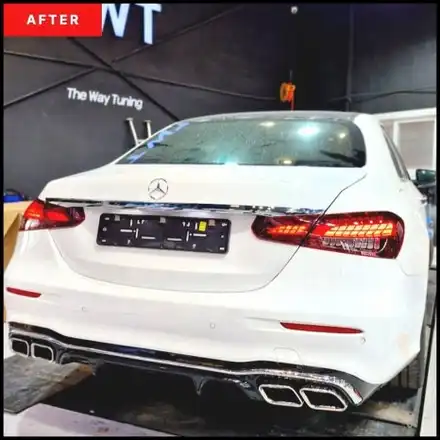 벤츠 W213 전기형 → 후기형 E63 AMG 컨버전 & D컷 카본핸들 교체 후기 / 경기 안산 시공 사진