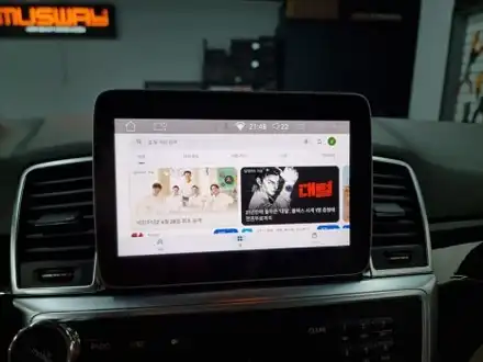 부산 안드로이드올인원 벤츠 ML350D GLE클래스 느낌으로 업그레이드 해봅니다 와이드미러(광각미러) 까지~ / 부산 연제구 시공 사진