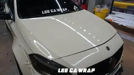 벤츠 A45 AMG 보라색이였던 차량이 은은한 아이보리로? / 김포, 파주, 인천 시공 사진