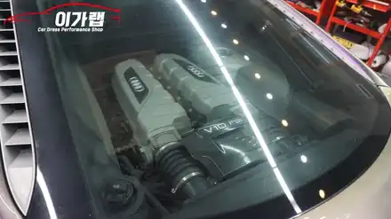 아우디 R8 V10 테일램프 라이트톤다운! 라이트필름 ! 김포 이가랩 에서~![김포랩핑][인천랩핑][라이트필름][PPF][전체래핑] / 경기 김포 통진 시공 사진