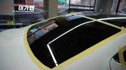 아반떼AD 유막제거&발수코팅 작업!!!!!!김포이가랩/경기루프스킨/경기전체랩핑/일산전체랩핑/양곡이가랩/양곡전체랩핑/라이트필름/김포PPF/김포생활보호패키지/김포유리막코팅/일산랩핑 / 경기 김포 통진 시공 사진